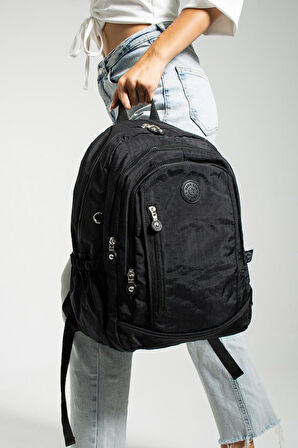 Unisex Okul Çantası Klinkır Kumaş Günlük Sırt Çantası 40*30 Cm Çok Cepli Hafif Yağmur Geçirmez 