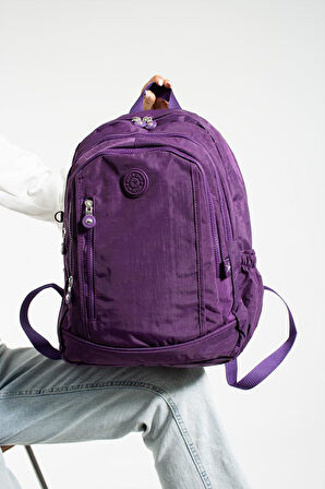 Unisex Okul Çantası Klinkır Kumaş Günlük Sırt Çantası 40*30 Cm Çok Cepli Hafif Yağmur Geçirmez 