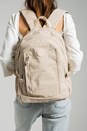 Unisex Okul Çantası Klinkır Kumaş Günlük Sırt Çantası 40*30 Cm Çok Cepli Hafif Yağmur Geçirmez 