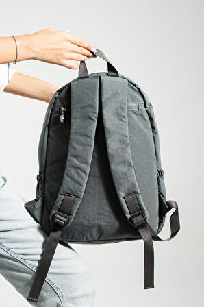 Unisex Okul Çantası Klinkır Kumaş Günlük Sırt Çantası 40*30 Cm Çok Cepli Hafif Yağmur Geçirmez 