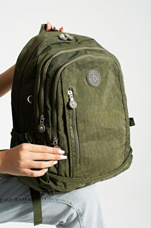 Unisex Okul Çantası Klinkır Kumaş Günlük Sırt Çantası 40*30 Cm Çok Cepli Hafif Yağmur Geçirmez 