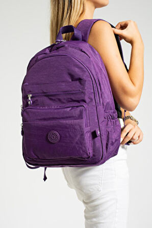 Unisex Okul Çantası Su İtici Hafif Klinkır Kumaş Günlük Sırt Çantası 40*30 Cm Lise Ortaokul Çantası