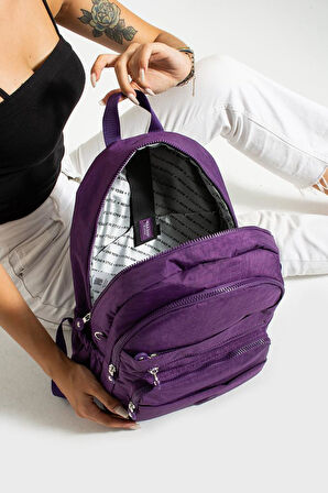 Unisex Okul Çantası Su İtici Hafif Klinkır Kumaş Günlük Sırt Çantası 40*30 Cm Lise Ortaokul Çantası