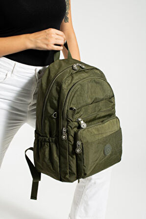 Unisex Okul Çantası Su İtici Hafif Klinkır Kumaş Günlük Sırt Çantası 40*30 Cm Lise Ortaokul Çantası