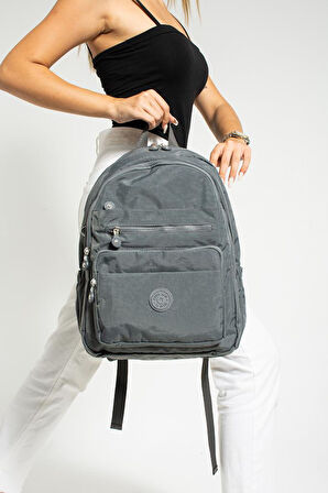 Unisex Okul Çantası Su İtici Hafif Klinkır Kumaş Günlük Sırt Çantası 40*30 Cm Lise Ortaokul Çantası