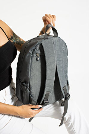 Unisex Okul Çantası Su İtici Hafif Klinkır Kumaş Günlük Sırt Çantası 40*30 Cm Lise Ortaokul Çantası