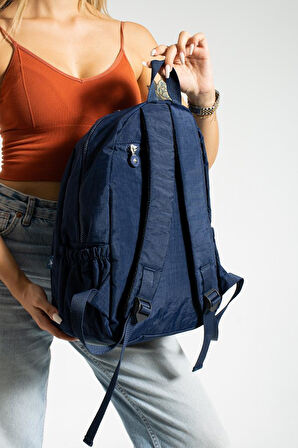 Unisex Okul Çantası Su İtici Hafif Klinkır Kumaş Günlük Sırt Çantası 40*30 Cm Lise Ortaokul Çantası