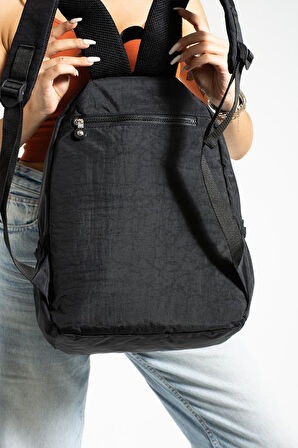 Unisex Okul Çantası Su İtici Hafif Klinkır Kumaş Günlük Sırt Çantası 40*30 Cm Lise Ortaokul Çantası