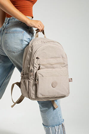 Unisex Okul Çantası Su İtici Hafif Klinkır Kumaş Günlük Sırt Çantası 40*30 Cm Lise Ortaokul Çantası