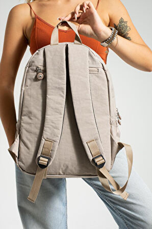 Unisex Okul Çantası Su İtici Hafif Klinkır Kumaş Günlük Sırt Çantası 40*30 Cm Lise Ortaokul Çantası