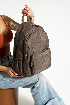 Unisex Okul Çantası Su İtici Hafif Klinkır Kumaş Günlük Sırt Çantası 40*30 Cm Lise Ortaokul Çantası