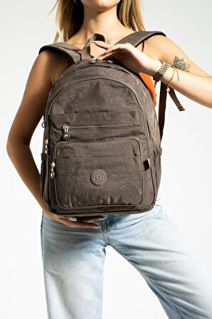 Unisex Okul Çantası Su İtici Hafif Klinkır Kumaş Günlük Sırt Çantası 40*30 Cm Lise Ortaokul Çantası