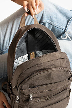 Unisex Okul Çantası Su İtici Hafif Klinkır Kumaş Günlük Sırt Çantası 40*30 Cm Lise Ortaokul Çantası