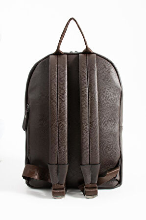 Unisex Sırt Çantası 38*24 Cm Suni Deri Laptop Bölmeli Business Evrak Çantası Mega Bag