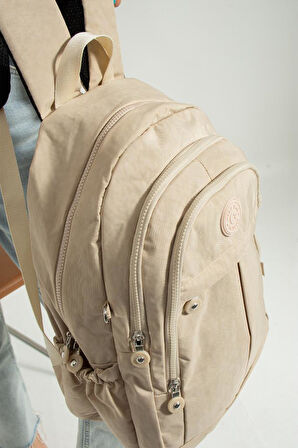 Unisex Okul Çantası Günlük Sırt Çantası 40*30 Cm Lise Ortaokul Çantası Hafif Yağmur Geçirmez Kumaş