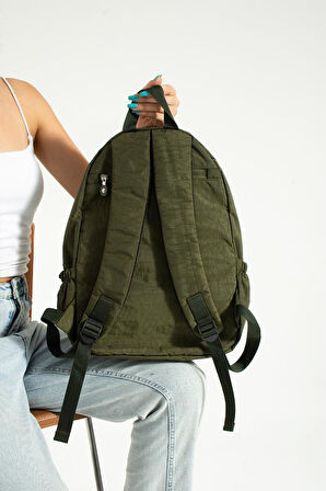 Unisex Okul Çantası Günlük Sırt Çantası 40*30 Cm Lise Ortaokul Çantası Hafif Yağmur Geçirmez Kumaş