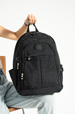 Unisex Okul Çantası Günlük Sırt Çantası 40*30 Cm Lise Ortaokul Çantası Hafif Yağmur Geçirmez Kumaş