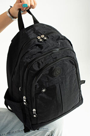 Unisex Okul Çantası Günlük Sırt Çantası 40*30 Cm Lise Ortaokul Çantası Hafif Yağmur Geçirmez Kumaş