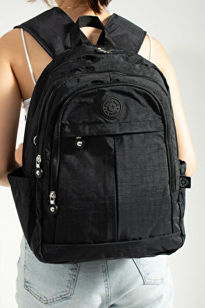 Unisex Okul Çantası Günlük Sırt Çantası 40*30 Cm Lise Ortaokul Çantası Hafif Yağmur Geçirmez Kumaş