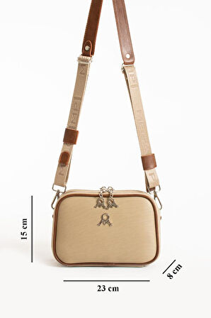 Çapraz Askılı Kadın Omuz Çantası 25*15 Cm Vegan Deri Mega Bag Postacı Çanta Suni Deri 