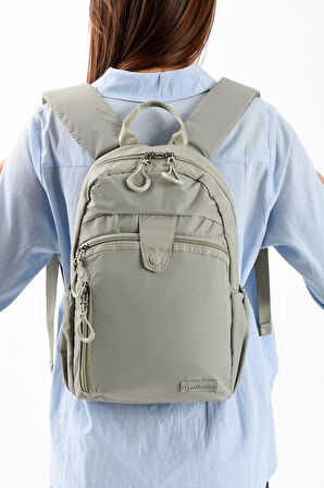 Unisex Sırt Çantası Paraşüt Kumaş Hafif Çok Cepli Yağmur İtici Kumaş 32*22 Cm 571 Collection