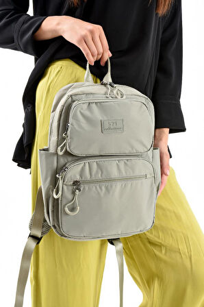 Unisex Sırt Çantası Paraşüt Kumaş Hafif Çok Cepli Yağmur İtici Kumaş 34*24 Cm 571 Collection