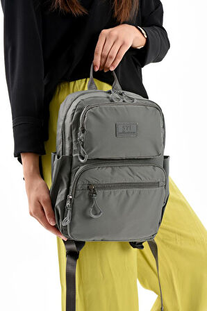 Unisex Sırt Çantası Paraşüt Kumaş Hafif Çok Cepli Yağmur İtici Kumaş 34*24 Cm 571 Collection