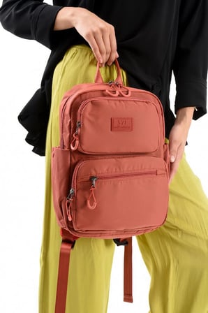 Unisex Sırt Çantası Paraşüt Kumaş Hafif Çok Cepli Yağmur İtici Kumaş 34*24 Cm 571 Collection