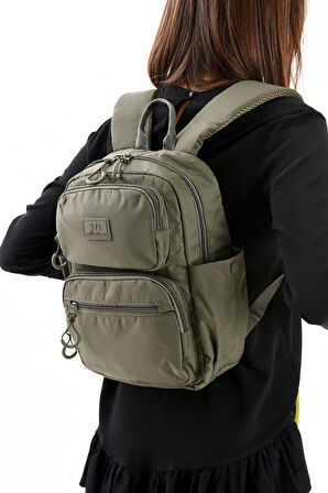 Unisex Sırt Çantası Paraşüt Kumaş Hafif Çok Cepli Yağmur İtici Kumaş 34*24 Cm 571 Collection