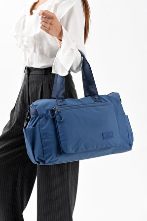 Unisex Kabin Boy Çapraz Askılı Omuz Çantası Seyehat Spor Çantası Hafif Paraşüt Kumaş 43*35 Cm