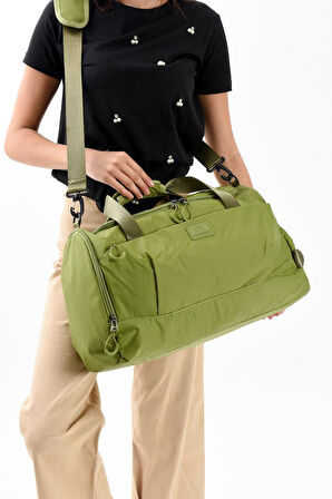 Unisex Kabin Boy Çapraz Askılı Omuz Çantası Seyehat Spor Çantası Hafif Paraşüt Kumaş 44*29 Cm