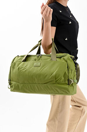 Unisex Kabin Boy Çapraz Askılı Omuz Çantası Seyehat Spor Çantası Hafif Paraşüt Kumaş 44*29 Cm