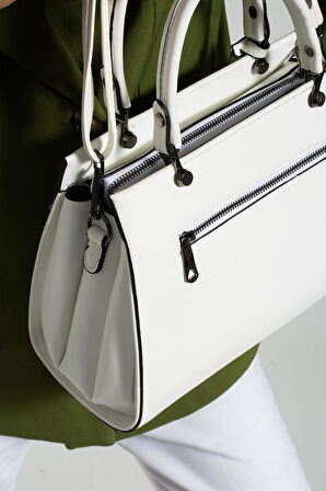 Kadın Omuz Çantası 30*25 Cm Kutu Model Çapraz Askılı Postacı Çanta Mega Çanta Business Kol Çantası