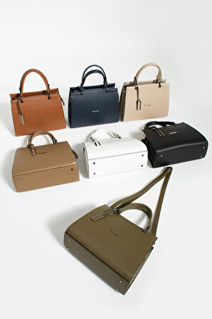 Kadın Omuz Çantası 30*25 Cm Kutu Model Çapraz Askılı Postacı Çanta Mega Çanta Business Kol Çantası