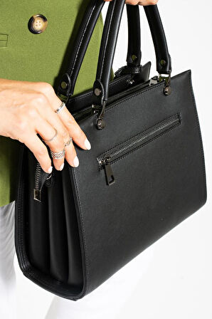 Kadın Omuz Çantası 30*25 Cm Kutu Model Çapraz Askılı Postacı Çanta Mega Çanta Business Kol Çantası