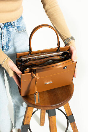  Business Kol Çantası Kadın Omuz Çantası 30*25 Cm Kutu Model Çapraz Askılı Postacı Çanta Mega Çanta