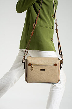 Kadın Postacı Çanta 27*20 Cm Çapraz Askılı Omuz Çantası Suni Deri Ayarlanabilir Askı