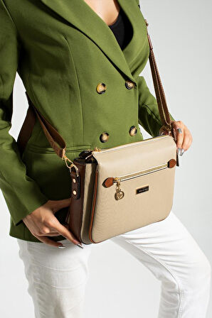 Kadın Postacı Çanta 27*20 Cm Çapraz Askılı Omuz Çantası Suni Deri Ayarlanabilir Askı