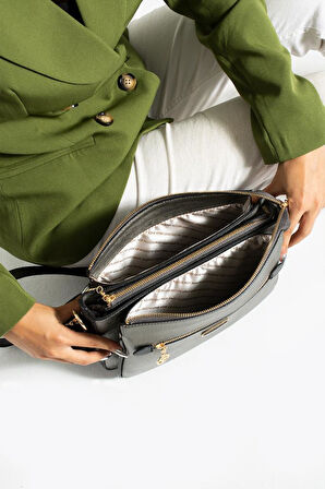 Kadın Postacı Çanta 27*20 Cm Çapraz Askılı Omuz Çantası Suni Deri Ayarlanabilir Askı