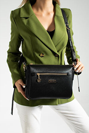 Kadın Postacı Çanta 27*20 Cm Çapraz Askılı Omuz Çantası Suni Deri Ayarlanabilir Askı