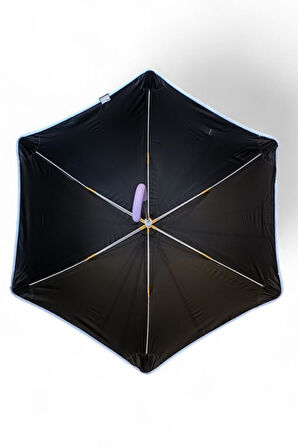 Kız Çocuk Baston Şemsiye Reflektörlü Karakter Desenli Boyu 70 Cm Çapı 80 Cm 6 Telli İsim Etiketli