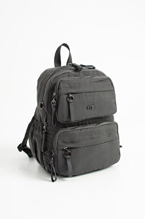 Kadın Sırt Çantası Ultra Hafif Poliamid Kumaş Su Geçirmez Çok Cepli Günlük Sırt Çantası 35*25 Cm 