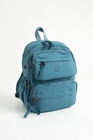 Kadın Sırt Çantası Ultra Hafif Poliamid Kumaş Su Geçirmez Çok Cepli Günlük Sırt Çantası 35*25 Cm 