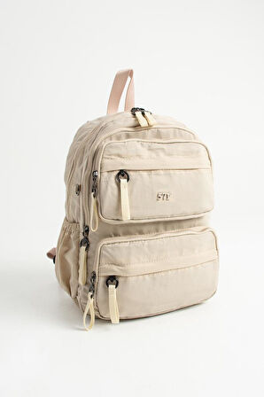 Kadın Sırt Çantası Ultra Hafif Poliamid Kumaş Su Geçirmez Çok Cepli Günlük Sırt Çantası 35*25 Cm 