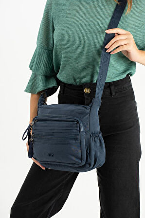 Kadın Postacı Çanta 26*21 Cm Hafif Poliamid Su İtici Yumuşak Kumaş Çapraz Askılı Omuz Çantası