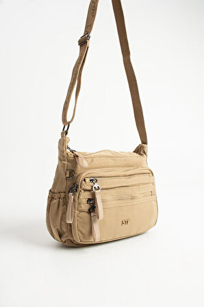 Kadın Postacı Çanta 26*21 Cm Hafif Poliamid Su İtici Yumuşak Kumaş Çapraz Askılı Omuz Çantası