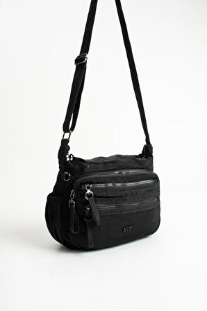 Kadın Postacı Çanta 26*21 Cm Hafif Poliamid Su İtici Yumuşak Kumaş Çapraz Askılı Omuz Çantası