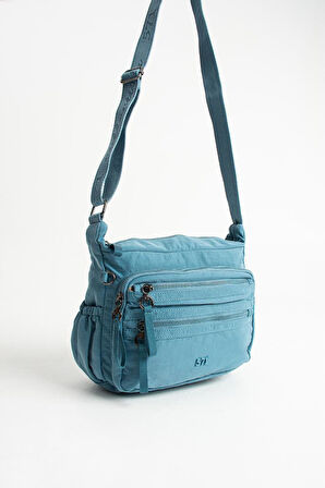 Kadın Postacı Çanta 26*21 Cm Hafif Poliamid Su İtici Yumuşak Kumaş Çapraz Askılı Omuz Çantası