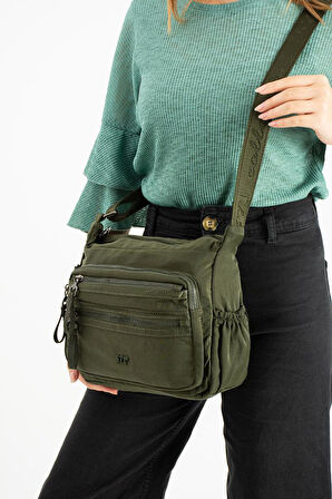 Kadın Postacı Çanta 26*21 Cm Hafif Poliamid Su İtici Yumuşak Kumaş Çapraz Askılı Omuz Çantası