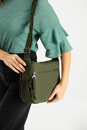 Kadın Postacı Çanta 26*21 Cm Hafif Poliamid Su İtici Yumuşak Kumaş Çapraz Askılı Omuz Çantası